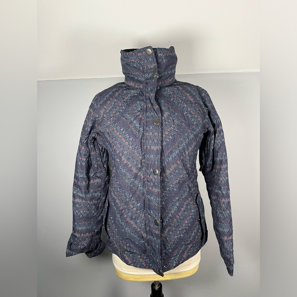 Columbia Women’s Print Rain Snow Jacket Omni-Tech Breathable Waterproof